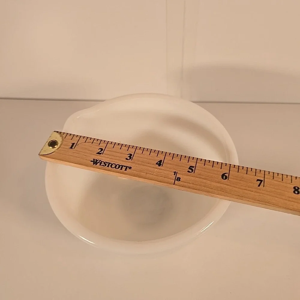 Vtg Glasbake For Sunbeam Mixmaster Mixing Bowl White Milk Glass‎ 6